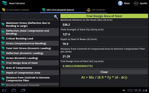 Beam Calculator Tablet Screenshots 4