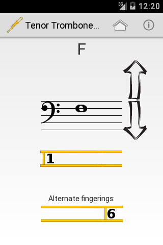 Trombone Slide Position Chart