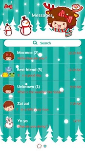 How to mod GO SMS CHRISTMAS MOCMOC THEME 1.0 unlimited apk for bluestacks