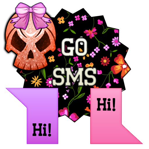 GO SMS - Glam Skullz 2 LOGO-APP點子