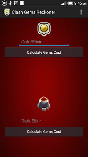 Clash of Clans Gems Calculator