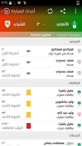 مباريات السعودية