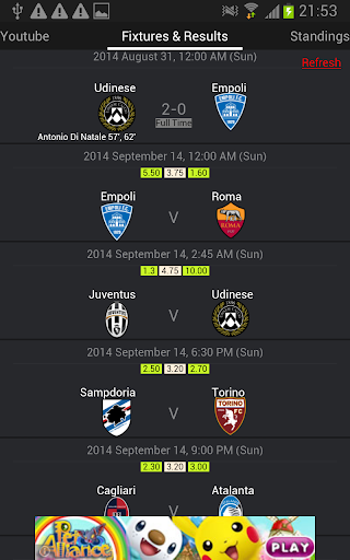 Italy Football League Live