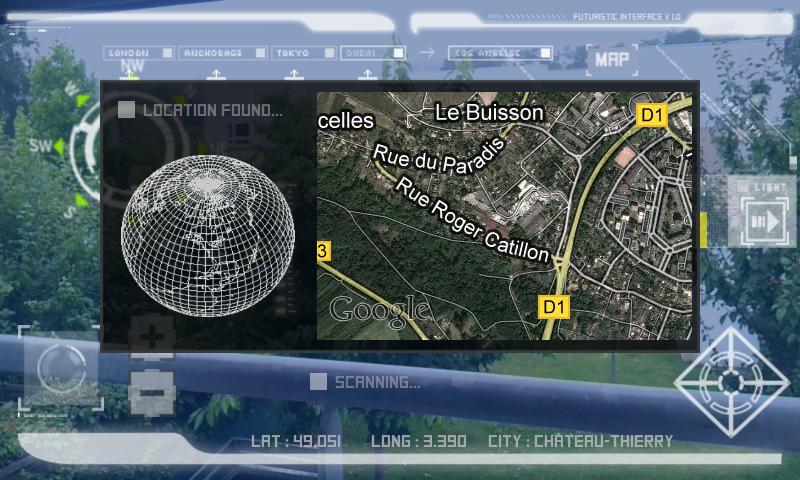 Robot HUD : Futuristic vision Screen 3