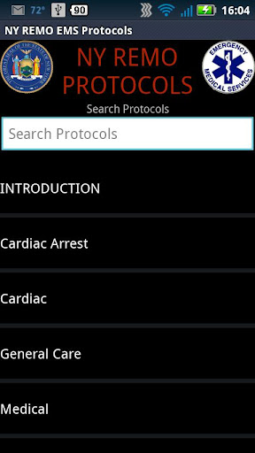 【免費醫療App】DEMO - NY REMO EMS Protocols-APP點子