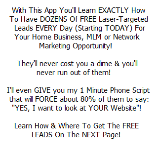 FREE LEADS Home Business MLM