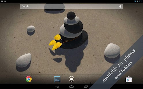 3D Zen Stones Live Wallpaper