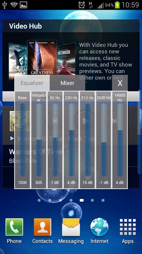Android application Volume control (Pro) screenshort
