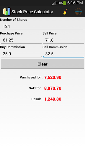 Stock Price Calculator