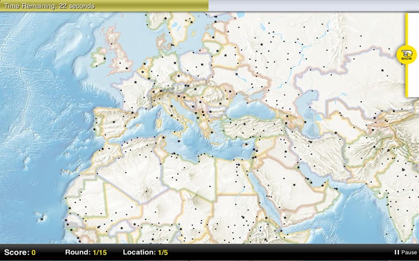 GeoBee Challenge Screen 3