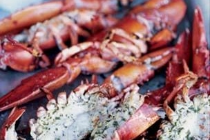 Lobster Halves with Tarragon-Lime Butter