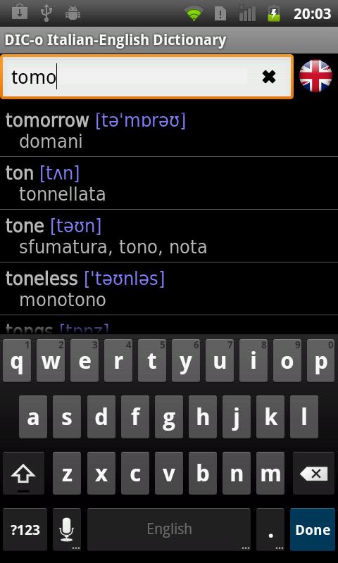 Dizionario Italiano - Inglese - App Android Su Google Play