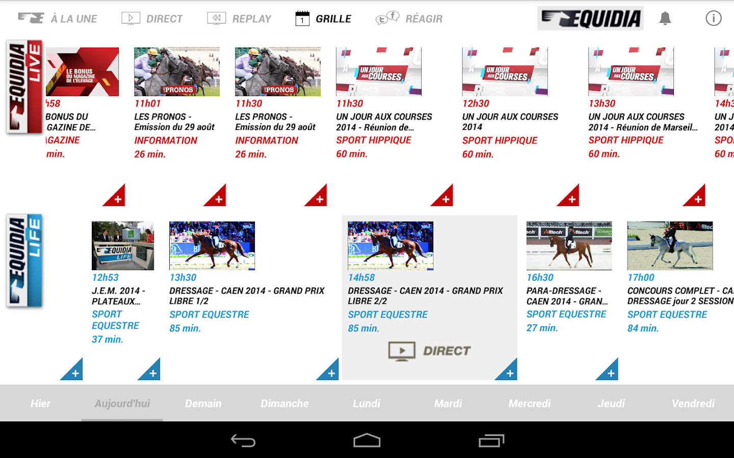 Equidia Live En Direct Gratuit Sur Internet Equidia – Applications Android sur Google Play