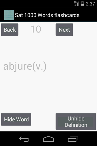 【免費教育App】1000 SAT words flashcards-APP點子