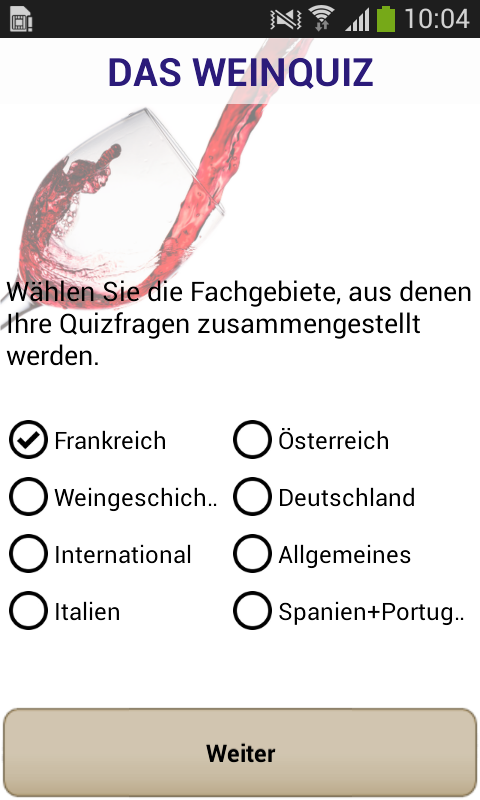 Das Weinquiz Screen 2