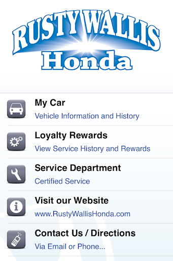 Rusty Wallis Honda Rewards