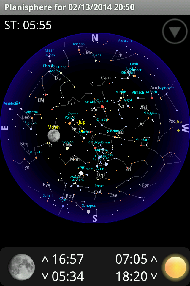 Planisphere Screen 1