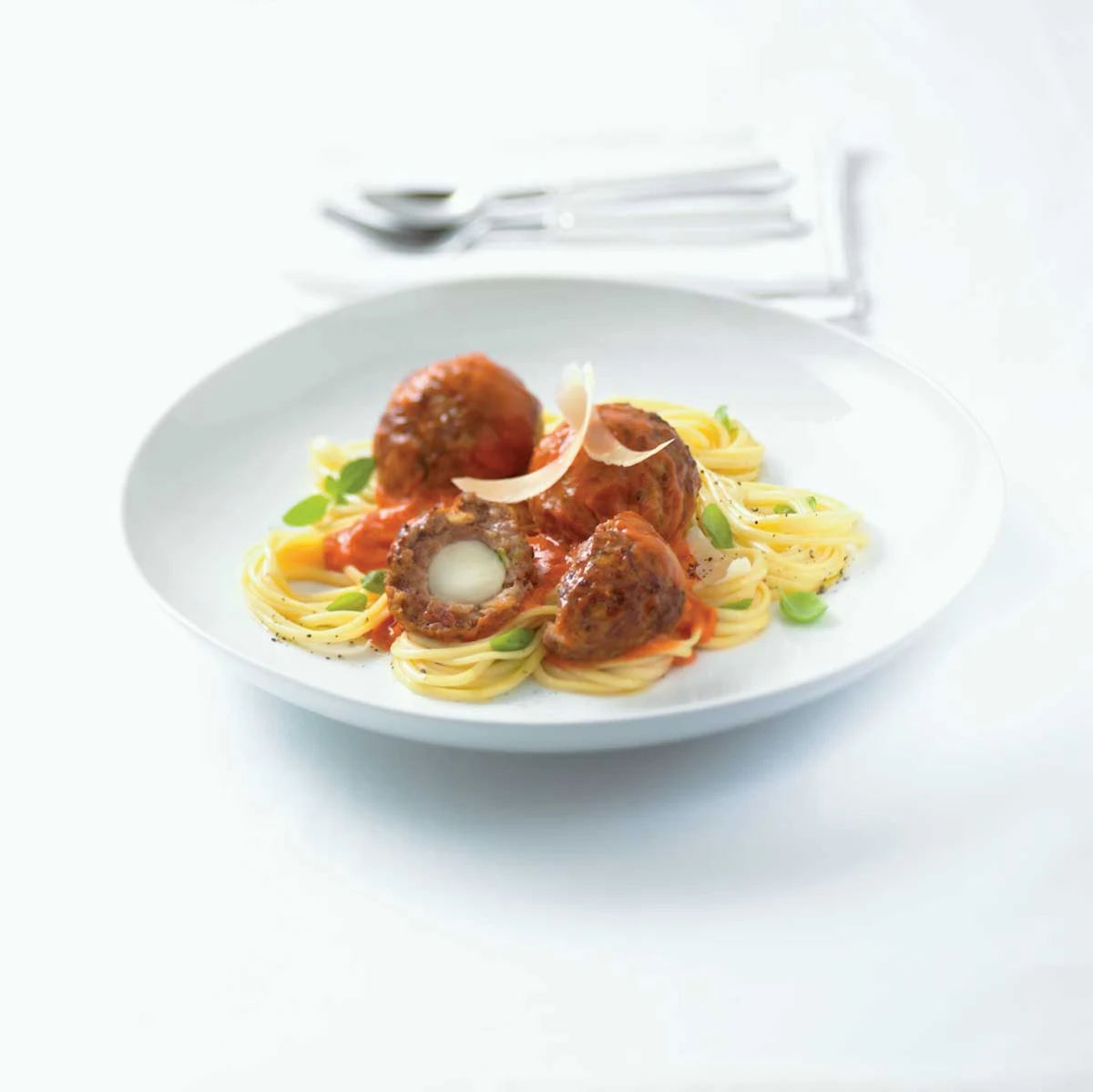 Celebrity Cruises Signature Mozzarella Meatballs - Signature mozzarella meatballs served in Celebrity Cruises's Main Restaurant under the direction of master chef Jacques Van Staden.
