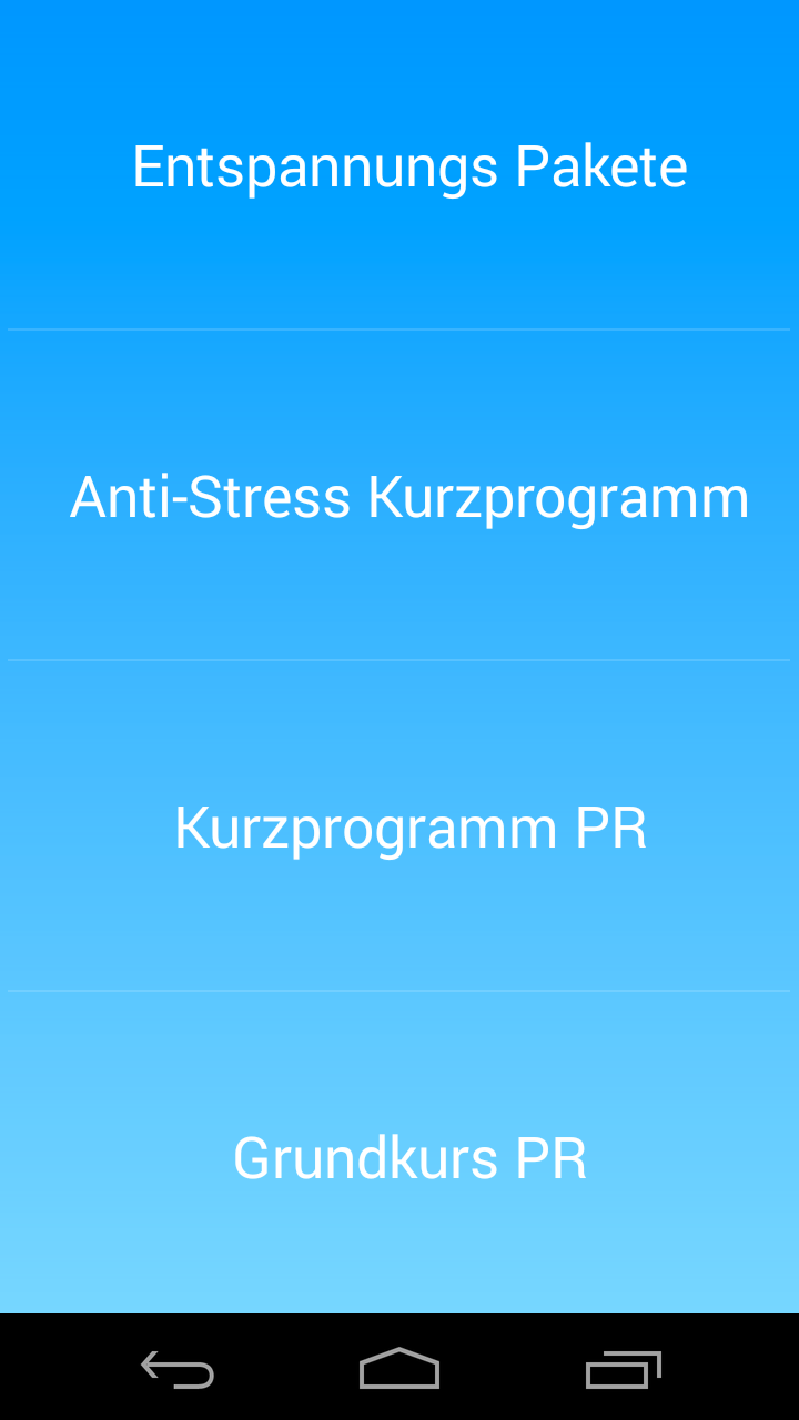Progressive Muskelentspannung Screen 2