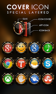 Next Launcher Theme G Empire Screenshots 5