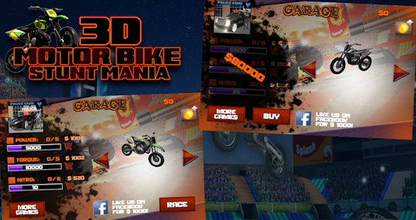   3D Motor Bike Stunt Mania- screenshot thumbnail   