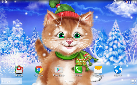 Winter Cat Live Wallpaper 1.0.2 Apk, Free Personalization Application – APK4Now