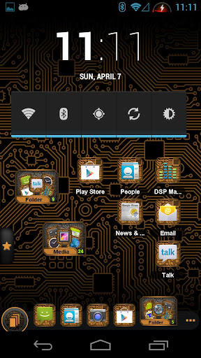 【免費個人化App】PCB Orange HD TSF Shell Theme-APP點子