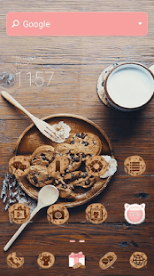 Free Download Cookies LINE Launcher theme APK