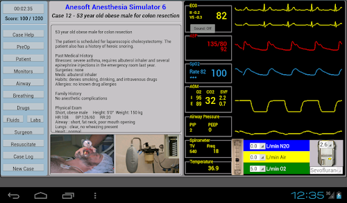 Android application Anesthesia Sim 6 screenshort