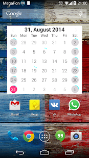 Neon Calendar Widget