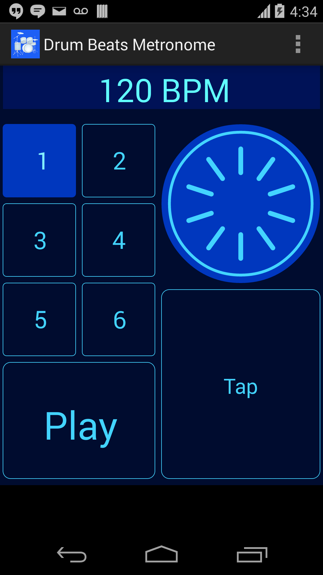 Android application Drum Beats Metronome screenshort