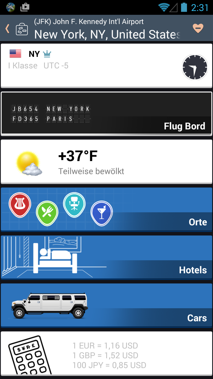 Android application Airline Flight Status Tracker screenshort