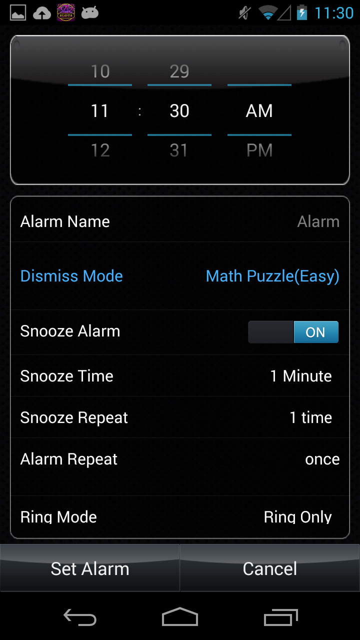 Alarm Puzzle Pro Screen 3