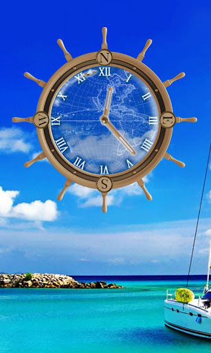 Yacht Travel Compass Clock LWP