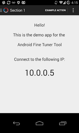 Android Fine Tuner - Demo App