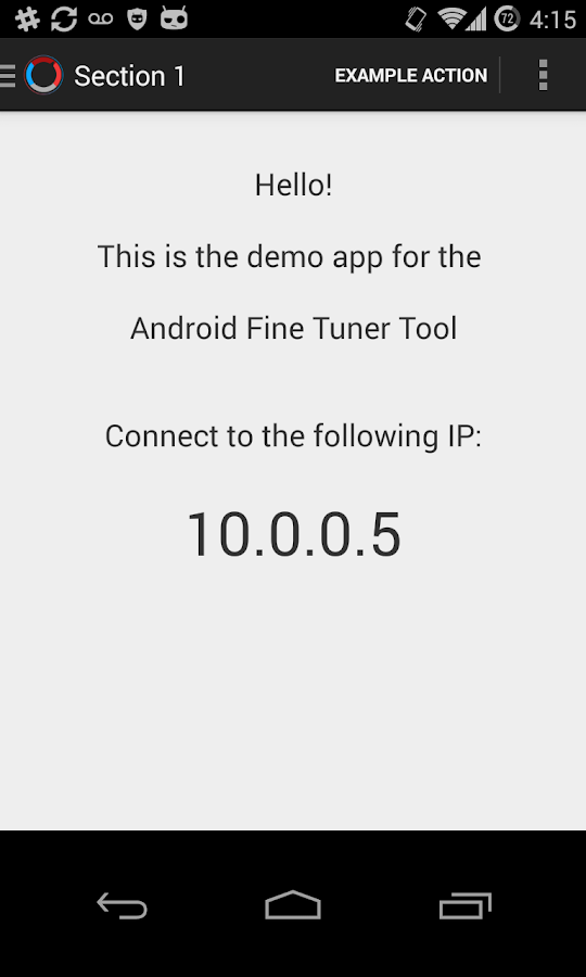 Android Fine Tuner - Demo App - Android Apps on Google Play