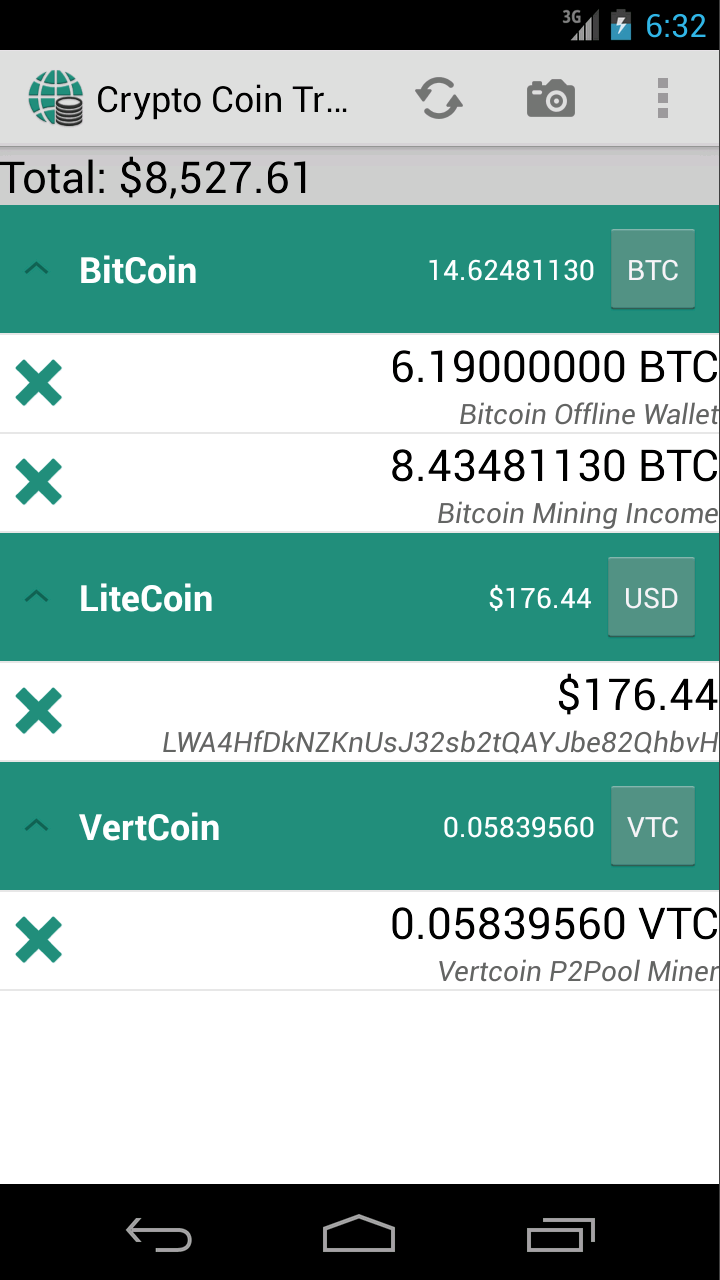 Crypto Coin Tracker Ad-Free Screen 1