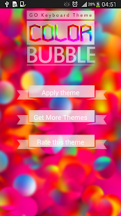 GO Keyboard Color Bubble Theme