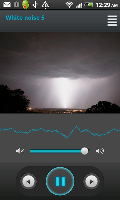 Android application White Noise screenshort