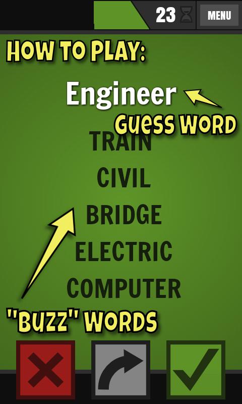Buzzwords Screen 3
