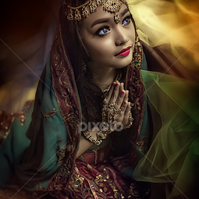 Bhagavad Gita  श्रीमद्भगवद्गीता by Sulfhian Sultiamiharja - People Portraits of Women
