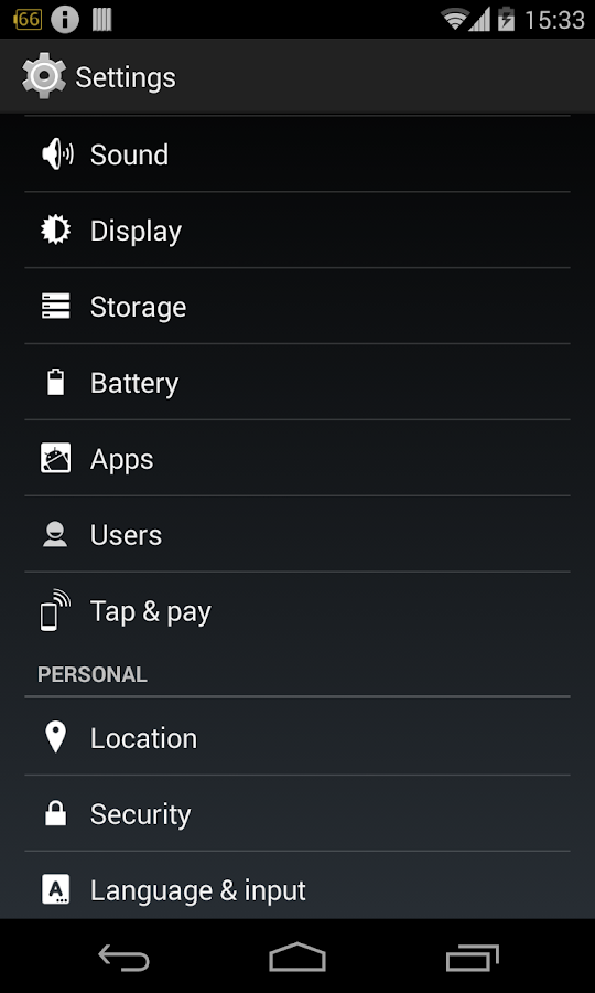 Multiple Users (Xposed mod) - screenshot