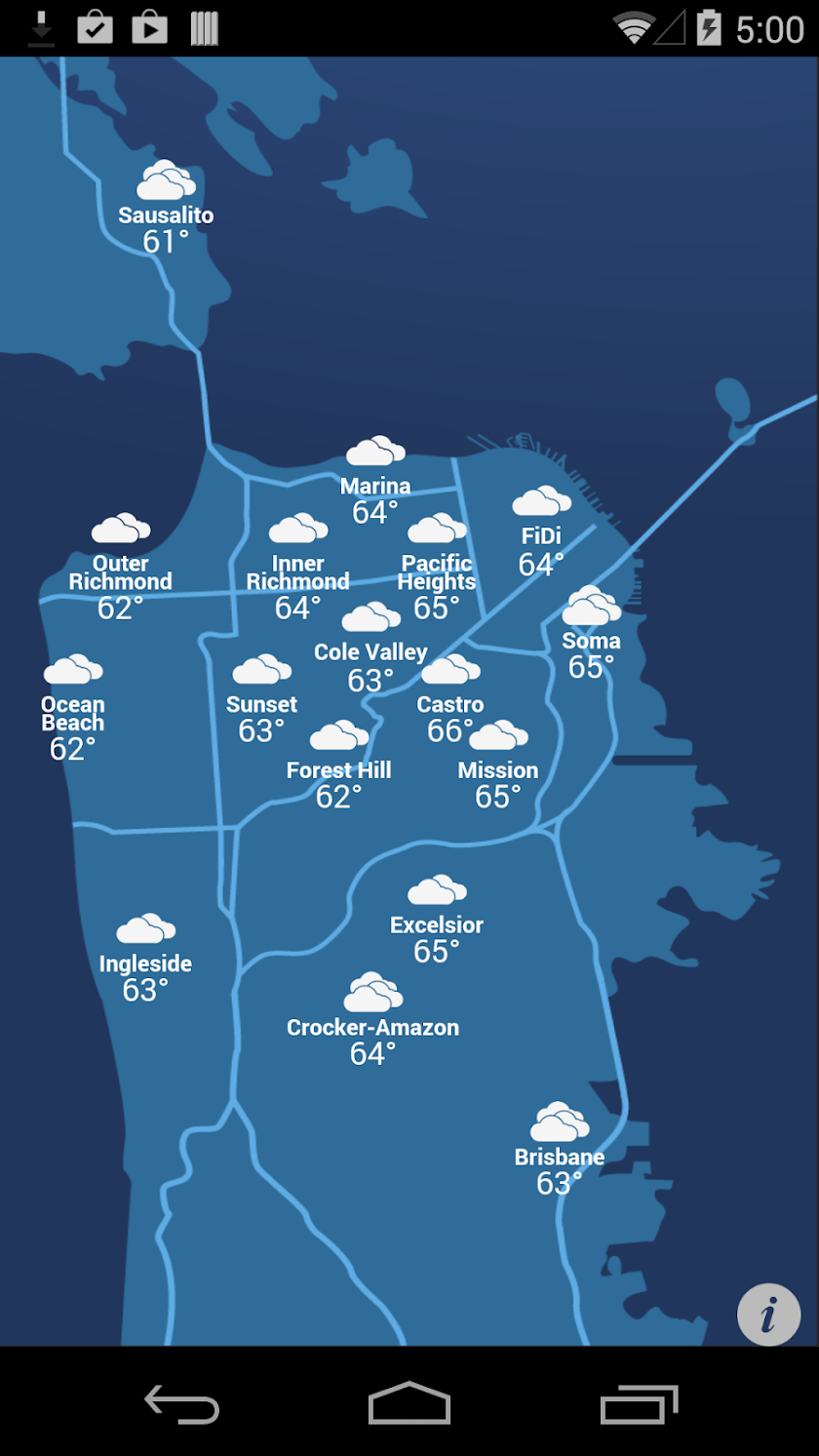 HoodieWeather Screen 1