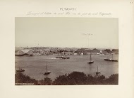 Gezicht op Plymouth vanaf de voet van Mount Edgcumbe