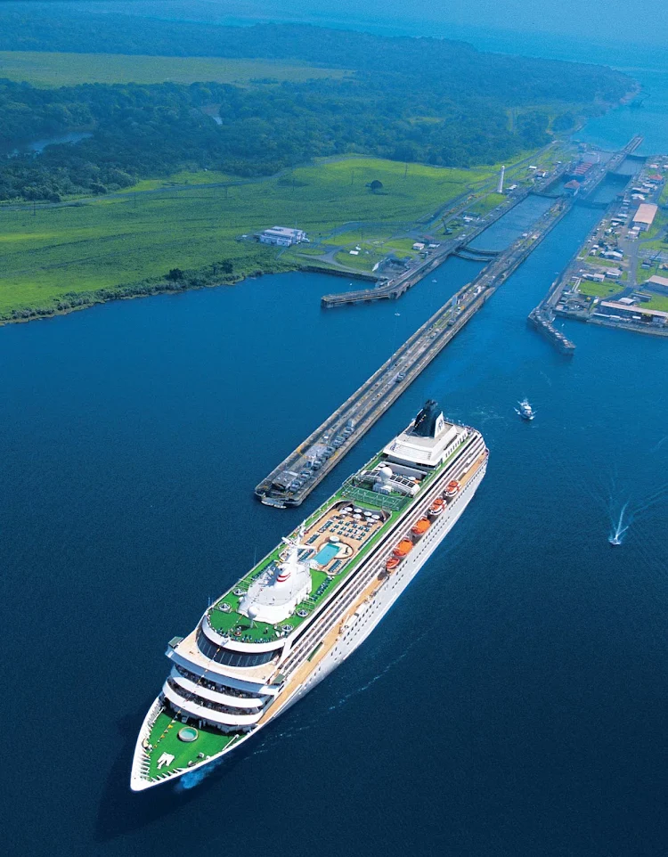 Crystal Symphony will take you through the Panama Canal, one of the seven wonders of the modern world.