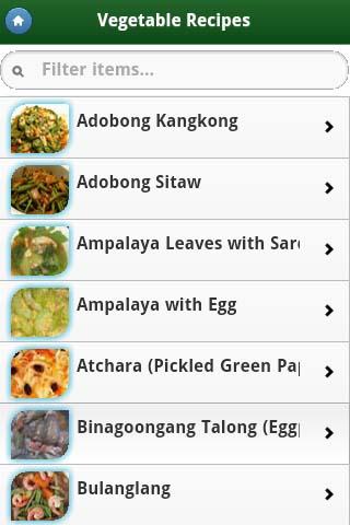    Pinoy Food Recipes- screenshot  