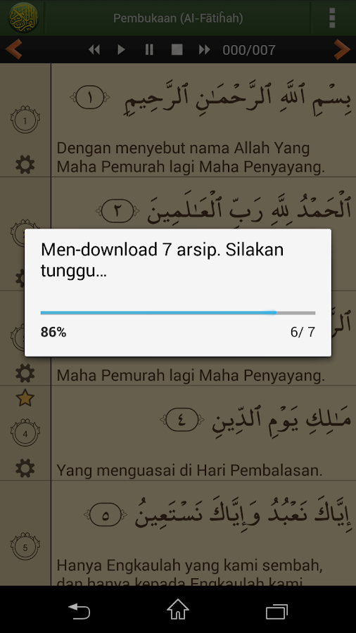 Al'Quran Bahasa Indonesia- tangkapan layar