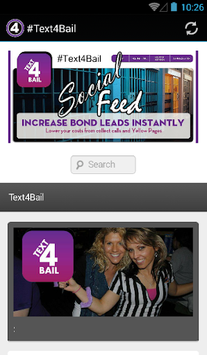 Text4Bail.com social media app