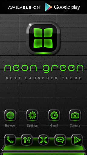 【免費個人化App】GO Locker NEON GREEN Theme-APP點子