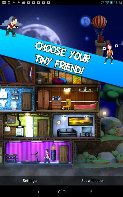 Android application Tiny Phone People screenshort
